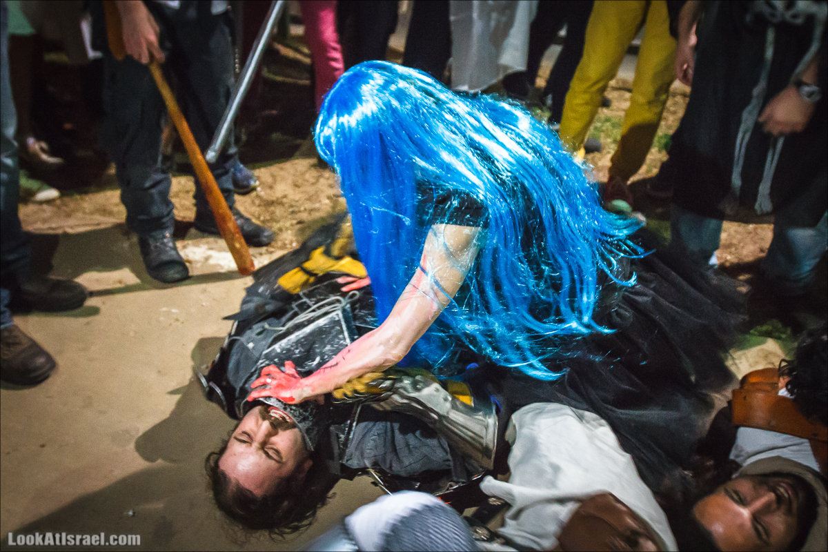 LookAtIsrael.com - Парад зомби в Тель Авиве | Zombie walk TLV, Tel Aviv 2015 |  מצעד זומבים בתל אביב, צעדת הזומבים, זומבי ווק