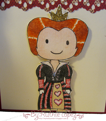cascade card - castle card - queen of hearts Platypus Creek Digitals -5