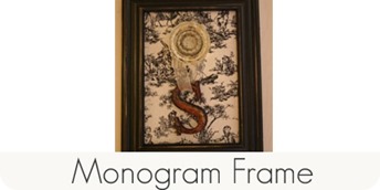 Monogram frame