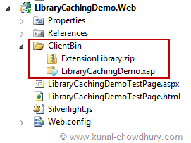 Library Caching Demo - Assembly Output as External ZIP