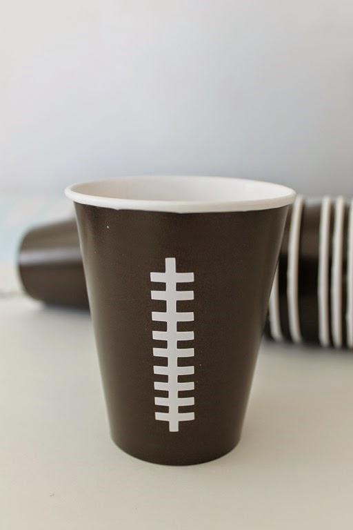 make your own football cups