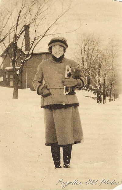 Frances Risdon and her skates Duluth