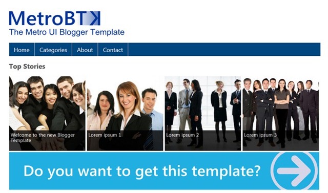 metro ui blogger templates