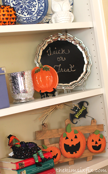Halloween shelves
