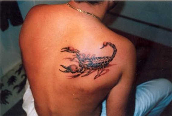 3D Scorpion tattoo