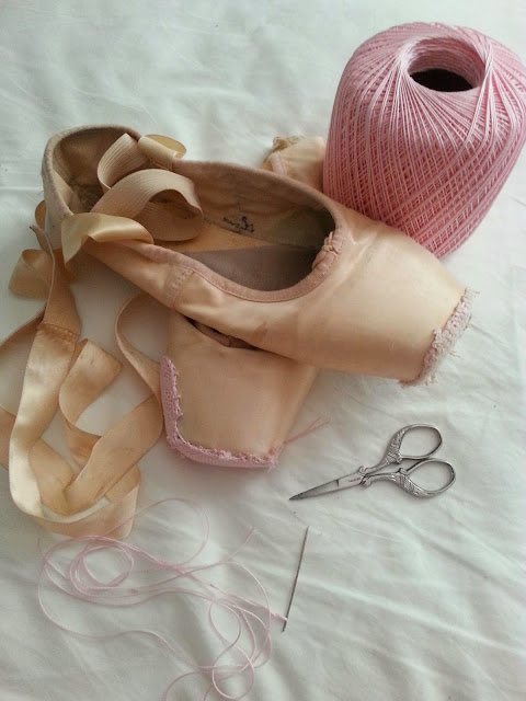 Healing Rain on a Sunny Day: How to Darn Pointe Shoes