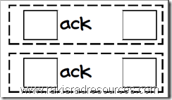 Make ack word family words with corresponding pictures with this free center.  Great for English Language Learners.  From Raki's Rad Resources