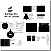 garbage bag witch costume pattern