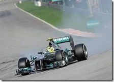 Rosberg nelle qualifiche del gran premio della Malesia 2012