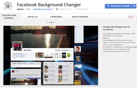 Facebook Background Changer