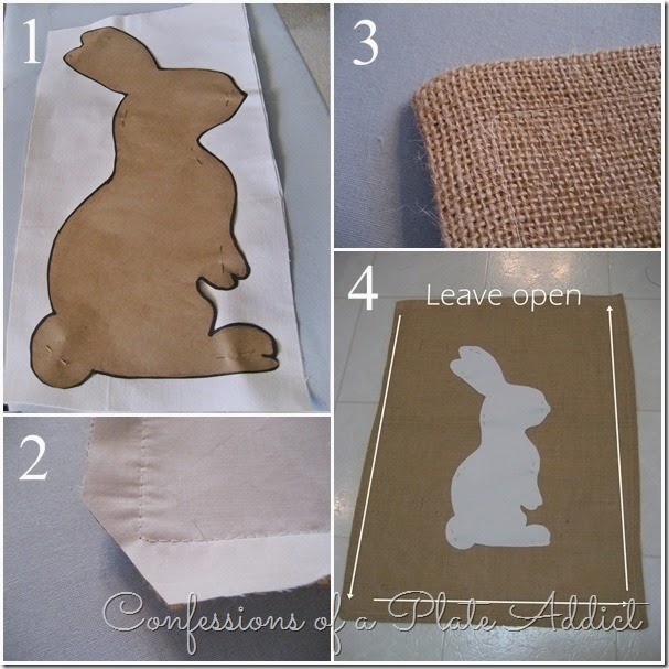 CONFESSIONS OF A PLATE ADDICT Bunny banner tutorial 1