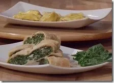 Ravioli di ricotta e rollè con ricotta e spinaci