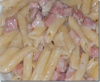 Penne con cotto e gorgonzola 