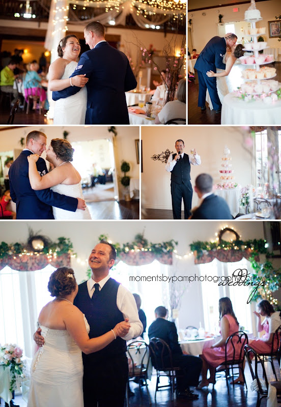 Ben & Katie for blog reception toast & dance 1