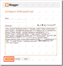 Configurar HTMLJavascript