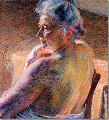 Umberto Boccioni_Nudo di spalle (Effetto di sole), 1909