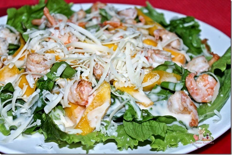 Salada de Camarão com manga