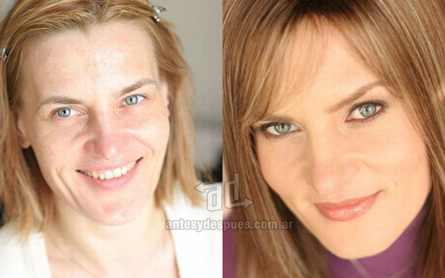 Antes y despues del maquillaje 13