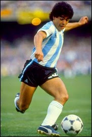 The Incredible Maradona in action