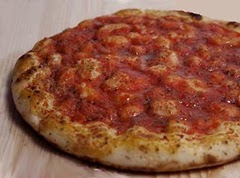 Pizza pitturata di salsa