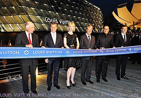 Louis Vuitton Island Singapore Maison Opening Cate Blanchette at Marina Bay Sands