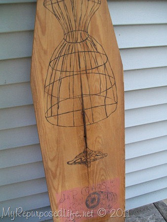 Vintage Ironing Board Art My, Painted Wooden Ironing Boards