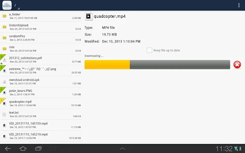 ownCloud - screenshot thumbnail
