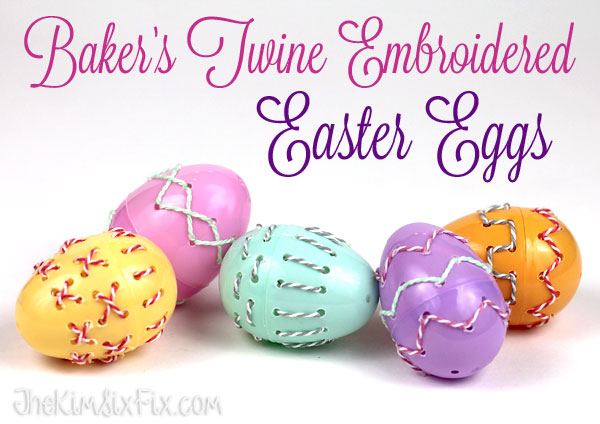 Embroidered easter eggs