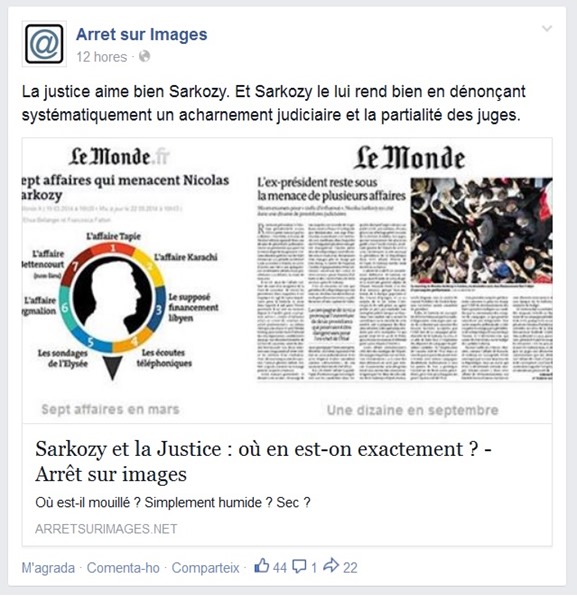 Sarko a la justícia francesa setembre 2014