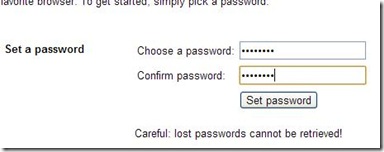 Secure Bookmarks settare password protezione dei preferiti