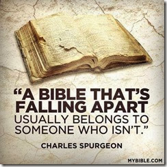 Bible falling apart