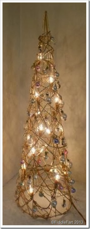 Dunelm Illuminated Christmas Tree, bejewelled christmas tree