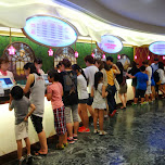 purchasing our tickets in Seoul, South Korea