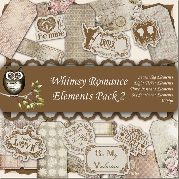 Whimsy Romance Elements Front Sheet Pack 2