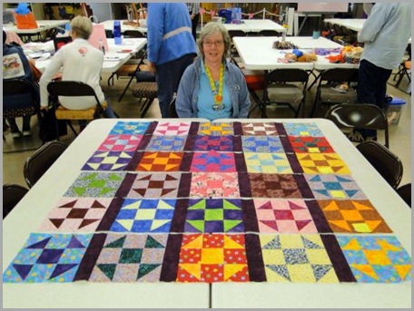 Scrappy Quilt Of Many Colors