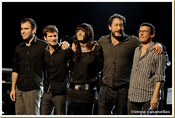 D'esquerra a dreta: Martí Serra, Marco Mezquida, Giulia Valle, Gorka Benítez i David Xirgu (Barcelona, 2012)