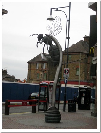 Watford Football team mascot . The hornet.