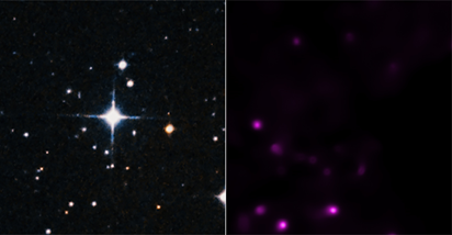 imagens no óptico e em raios X da estrela WASP-18