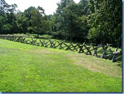0902 Virginia - Blue Ridge Parkway North - Groundhog Mountain overlook - Buck rail fence