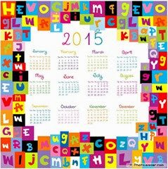 небольшой календарь 2015 год