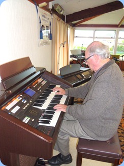 Former President, George Watt, played our Technics GA3 organ with some rousing latin numbers.