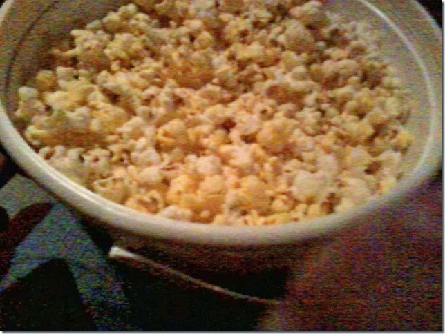 Popcorn at Hobbit movie 12 30 13