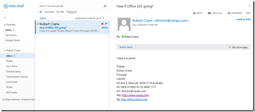 A different way to look at Outlook Web Access – CIAOPS