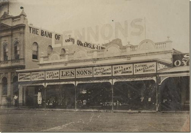 Lennons clothing store in Townsville 1913