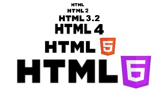 html, html2, html3,2, html4, html5, html6