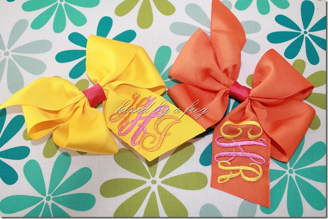 interlock monogram boutique bow kissed by a frog custom