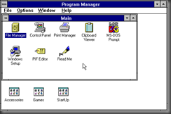 "Old school" system menu icons