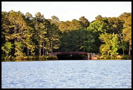 11 - heading back toward the campground - dam at far end of lake