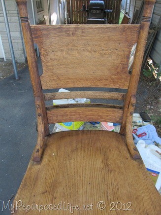 antique pew chair restoration (10)