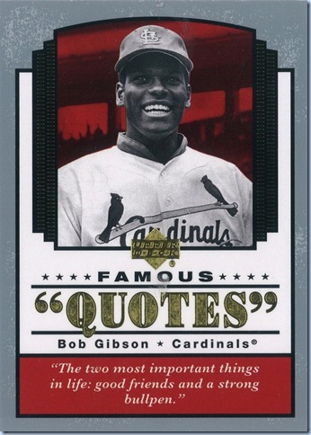 2004 Upper Deck Gibson Quotes